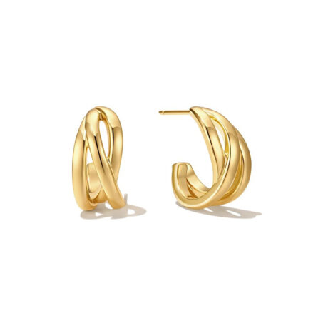 Wave C-type earrings