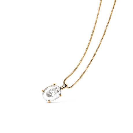 Single diamond sugar cube pendant necklace women's light luxury high-end design