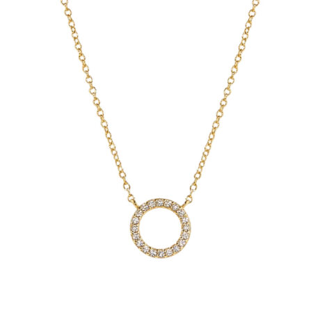 Round pendant necklace women's light luxury fashion and high-end sense