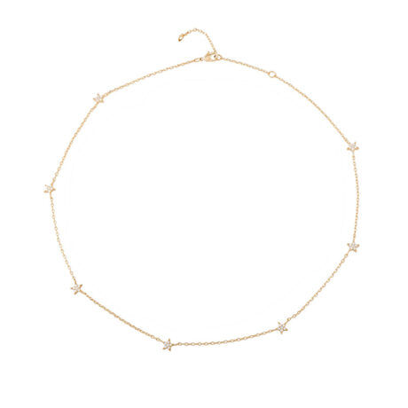 Fashion starry sky necklace women's light luxury niche sense of luxury versatile