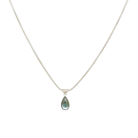 Ocean blue water drop necklace women's light luxury high-end design sense retro fashion