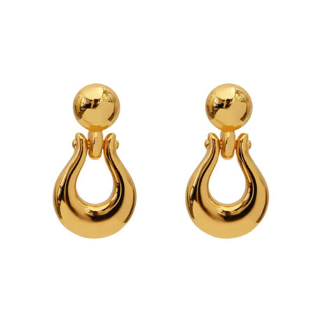 Horseshoe buckle earrings