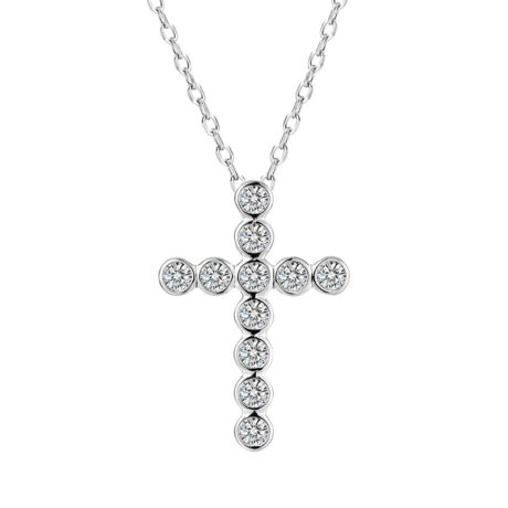 Cross zircon necklace