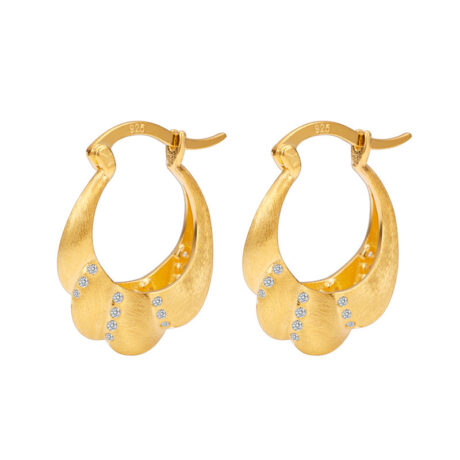 Spiral patterned earrings