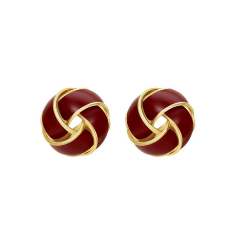 Woven Ball Earrings