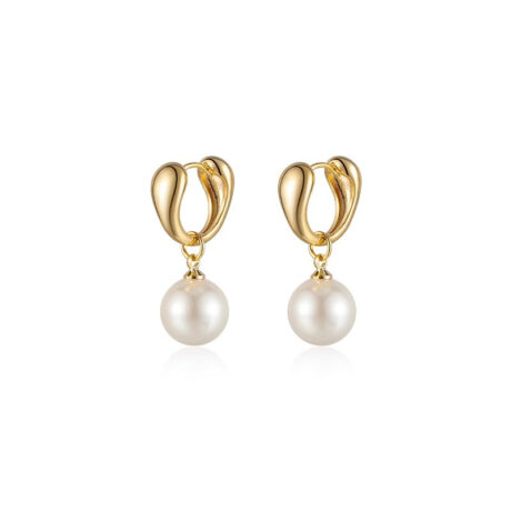 Pearl pendant earrings