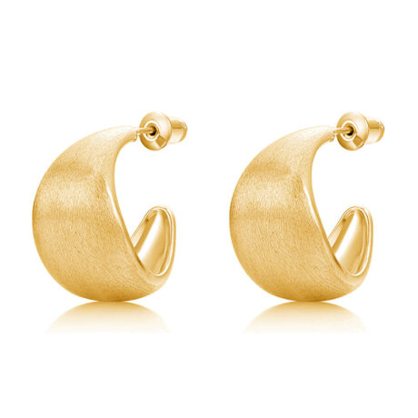 Brushed frosted earrings