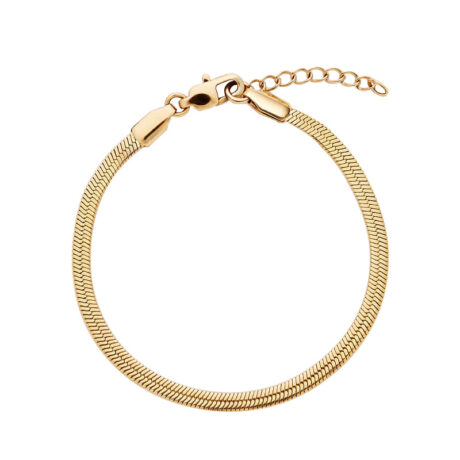 Flat snake bone bracelet